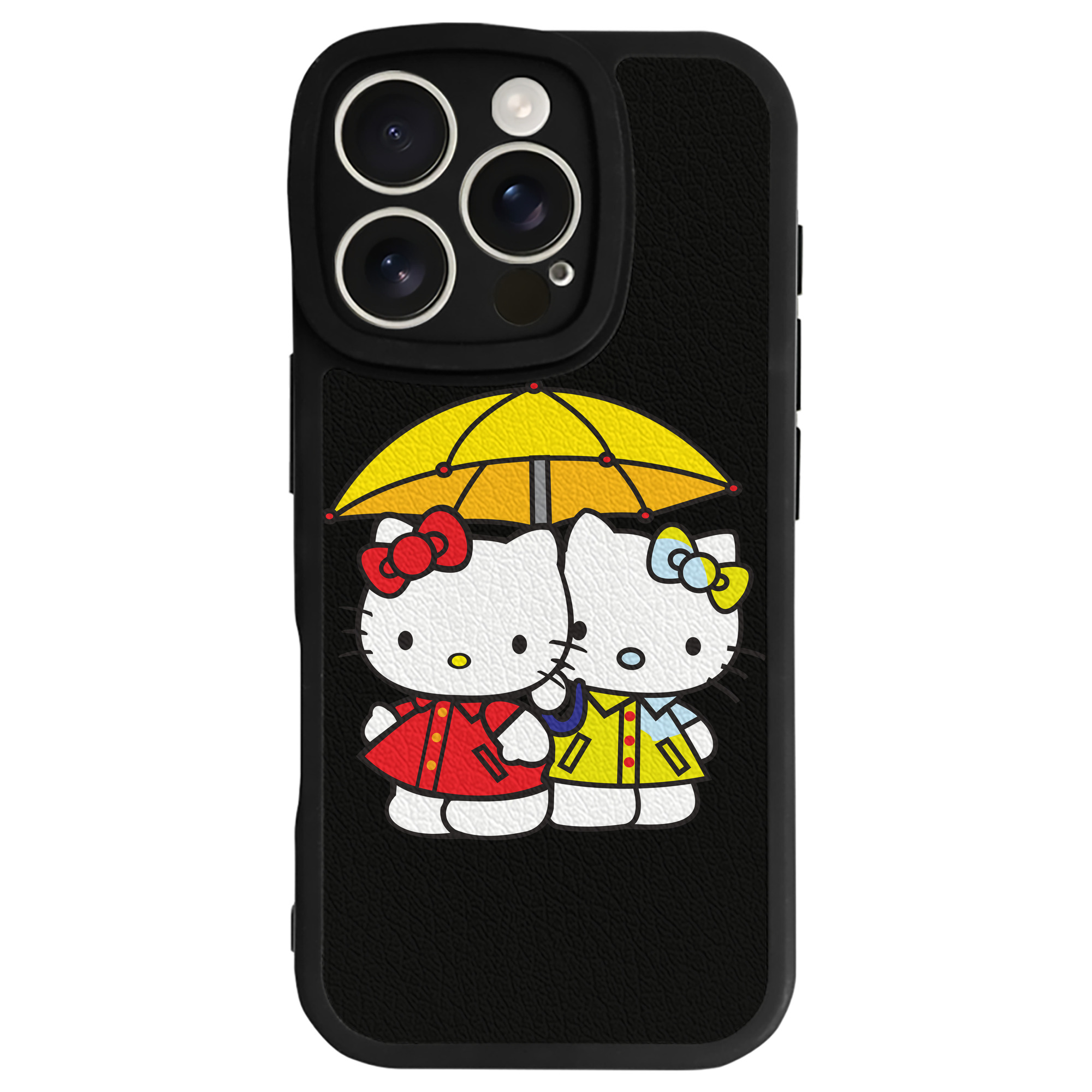 （画像用） Hello Kitty ハローキティ 【iPhone 16シリーズ対応】シリコンスマホケース（レザー調） 材質：シリコン